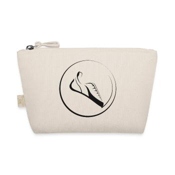 bouldering boulder symbol climbing shoes Logo - Bio-Täschchen - Natur - Vorne