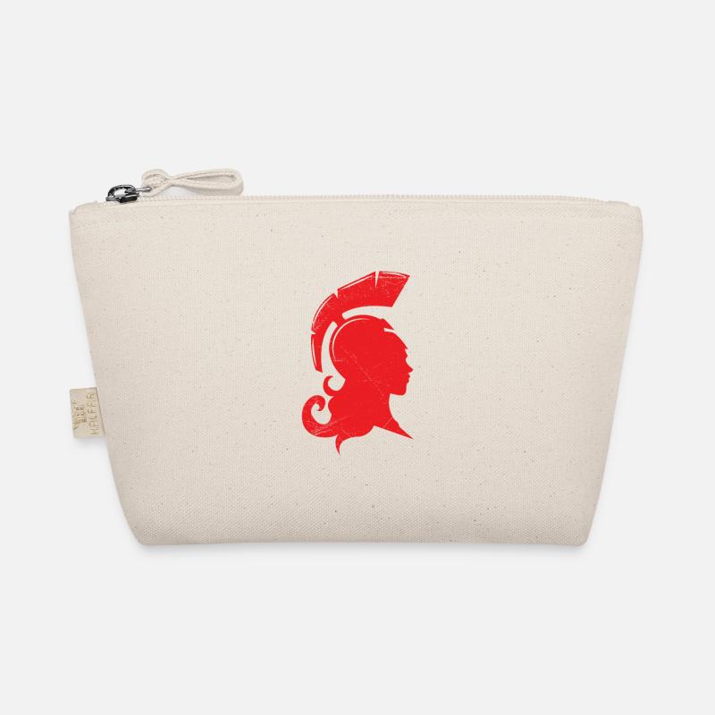 Griechische Mythologie Athena Silhouette Geschenk - Bio-Täschchen - Natur