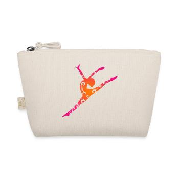 Maori gymnastics girl jump tribal tattoo gift - Organic Pouch - nature - Front