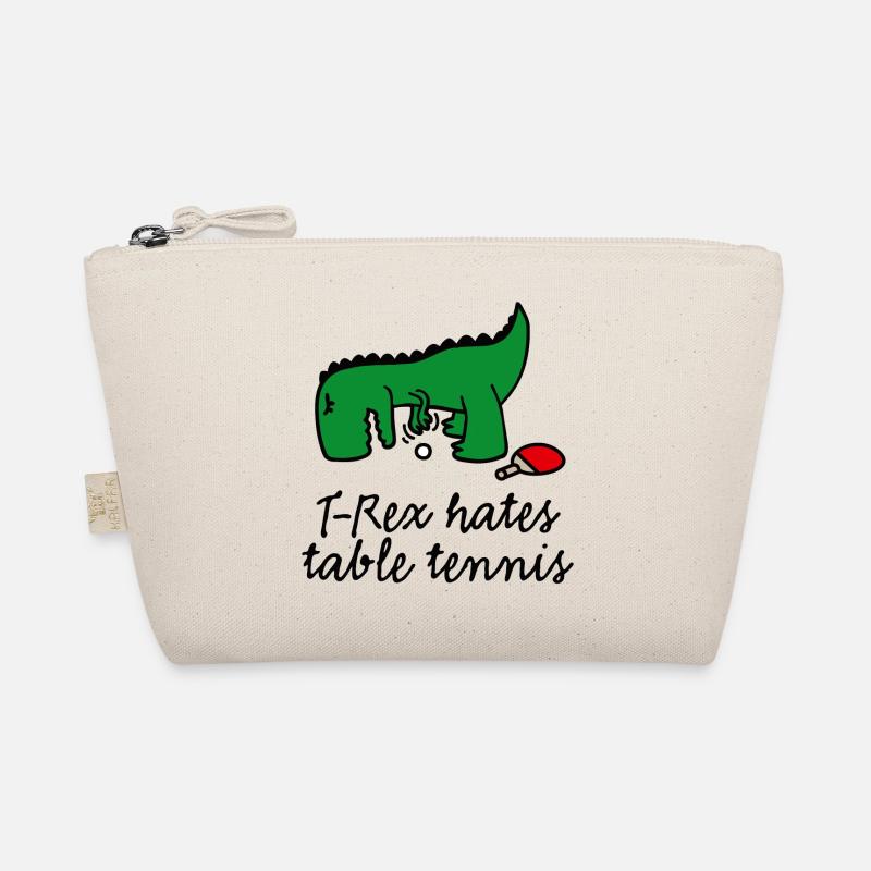 T-Rex hates table tennis ping pong funny dinosaur Organic Pouch