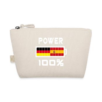Deutschland und Spanien Power 100% - Bio-Täschchen - Natur - Vorne