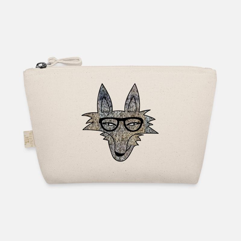 Hipster Wolf Organic Pouch