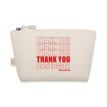 Thank You Based God Graphic - Organic Pouch - nature - Front