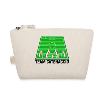 Italien Fussballteam Fussball Catenaccio Team Fan - Bio-Täschchen - Natur - Vorne