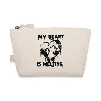 Heart. Environment. Climate protection. - Organic Pouch - nature - Front