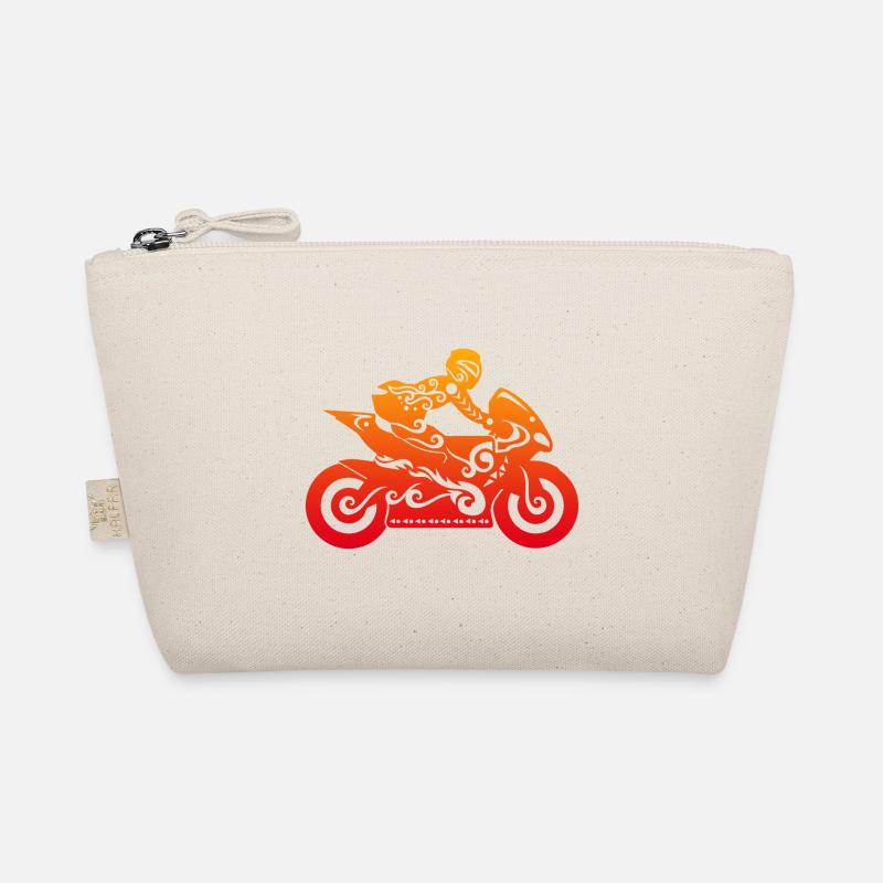 Motorrad Maori Polynesian Tribal Tattoo Geschenk - Bio-Täschchen - Natur