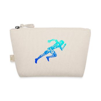 Runner Maori Style Polynesian Tribal Tattoo Gift - Organic Pouch - nature - Front