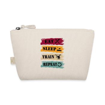 Presse de banque Eat Sleep Repeat Rétro - Trousse biologique - nature - Devant