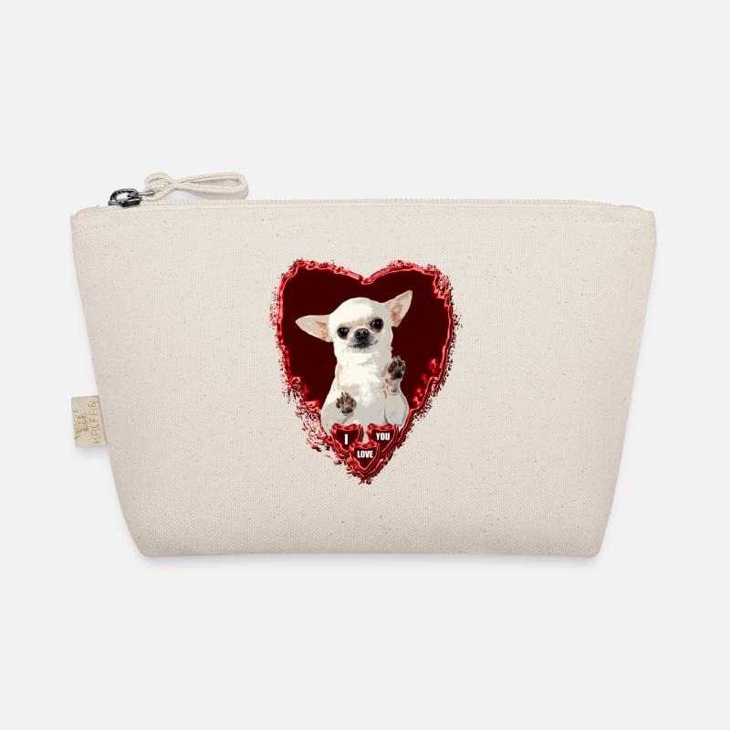Maman ma mère aime les Chihuahuas saint valentin Trousse biologique