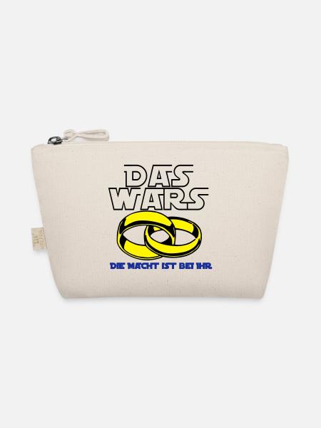 Junggesellenabschied , JGA das wars die Mach(25) - Bio-Täschchen - Natur - Vorne