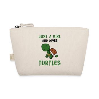Turtle Turtle Gift Idea Turtles Sea - Organic Pouch - nature - Front