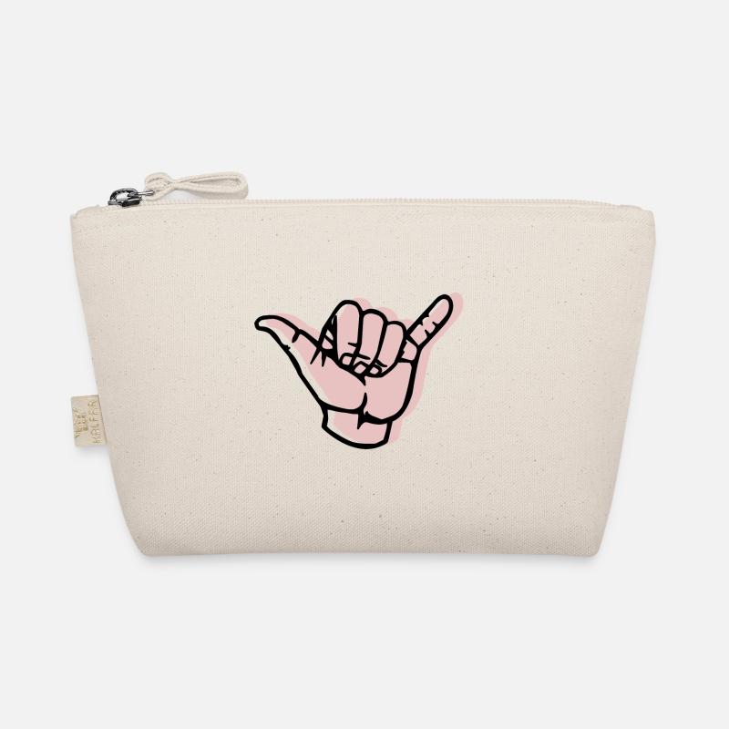 Hand - Shaka - Versatz Bio-Täschchen