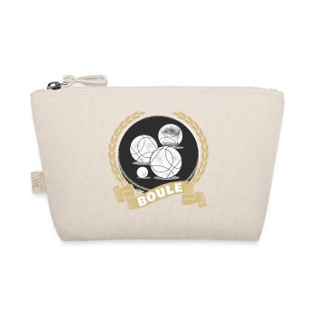 Boule Kugel Spiel Petanque Boules Sport Turnier - Bio-Täschchen - Natur - Vorne