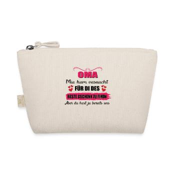 OMA - MIA HAM VERSUACHT FÜR DI DES BESTE GSCHENK - Bio-Täschchen - Natur - Vorne