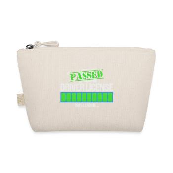 Car driving license passed driving test loaded - Organic Pouch - nature - Front