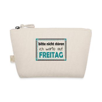 Freitag. Wochenende. Büro. - Bio-Täschchen - Natur - Vorne