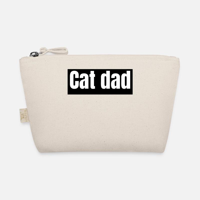cats - cat dad - Bio-Täschchen - Natur
