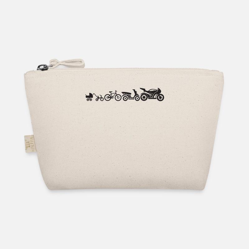 Motorcycle Evolution Development Motorcycles Funny Organic Pouch