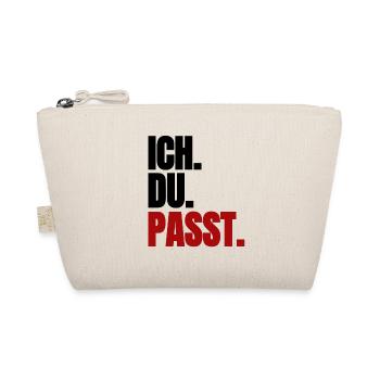 Ich. Du. Passt - Bio-Täschchen - Natur - Vorne