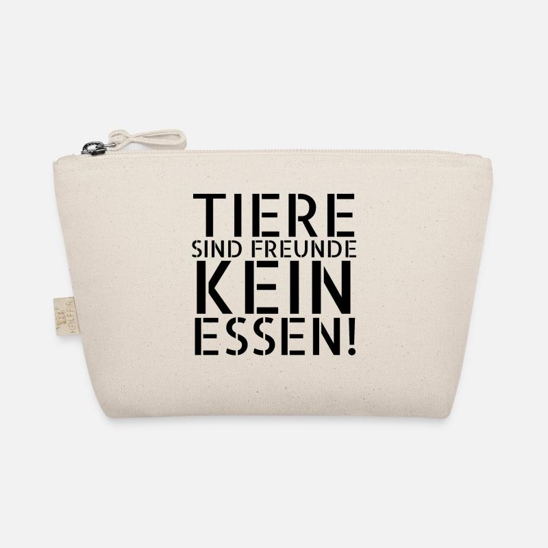 vegan - Tiere sind Freunde - Bio-Täschchen - Natur