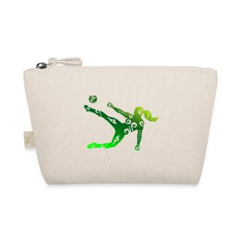 Maori Women's Football Kick Tribal Tattoo Gift - Organic Pouch - nature - Front