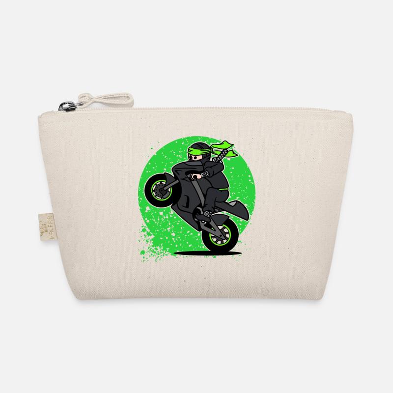 Rennfahrer Motorsport Motorrad Motorräder Biker - Bio-Täschchen - Natur