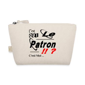 C'est qui le Patron C'est Moi - Trousse biologique - nature - Devant