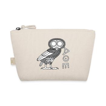 Owl of Athena [White + Ethnicon] - Organic Pouch - nature - Front