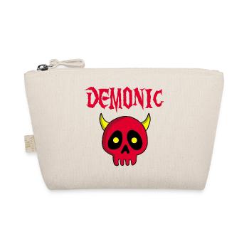 Tête de mort démon manga - Trousse biologique - nature - Devant