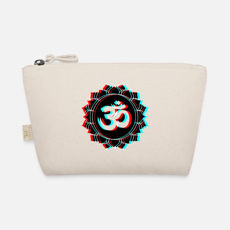 Om Goa 3d effet lettrage fleur de lotus Trousse biologique