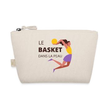 Le basket dans la peau basketball féminin humour - Trousse biologique - nature - Devant