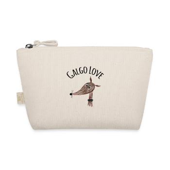 Galgo Love 5 tabby Galgo - Organic Pouch - nature - Front