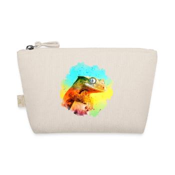 Crested Gecko Reptile Keeper Eidechse Aquarell Des - Bio-Täschchen - Natur - Vorne