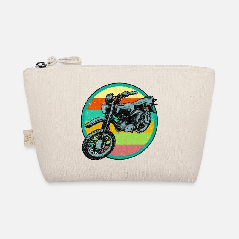 Retro Moped Relief Patch 3D used look Organic Pouch