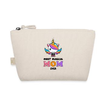 Magical Mom unicorn cool mom mothers day gift - Organic Pouch - nature - Front