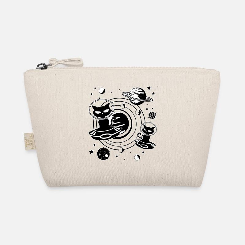 Alien Katze Cat Aliens Ufo Cool Geschenk Spruch Bio-Täschchen
