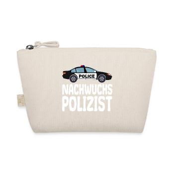 Nachwuchs Polizist Polizei Polizeiauto für Kinder - Bio-Täschchen - Natur - Vorne
