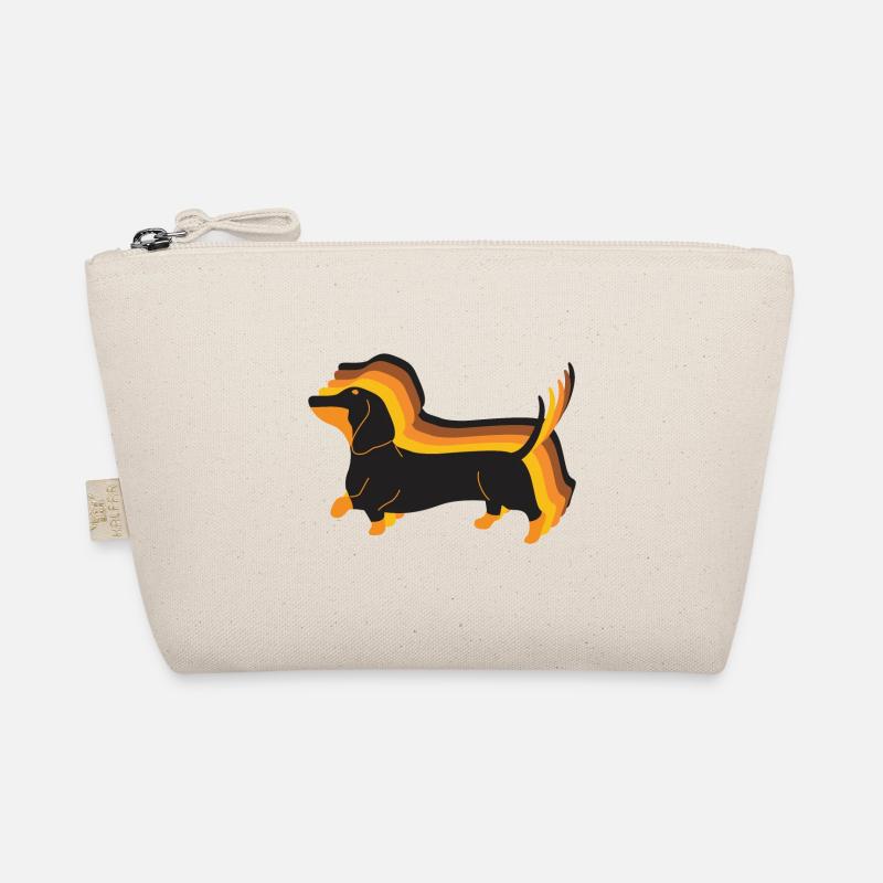 Happy Dachshund Retro Dackel freut sich auf Gassi Bio-Täschchen