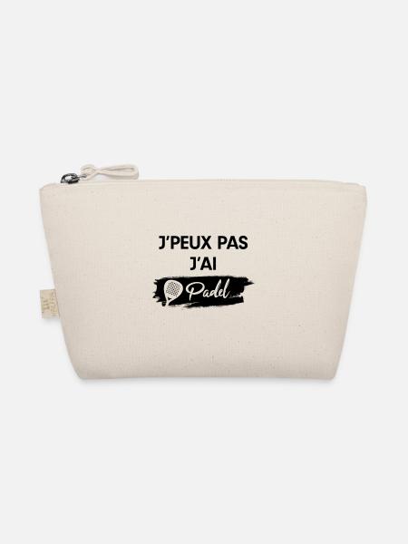 J'peux pas j'ai Padel noir - Trousse biologique - nature