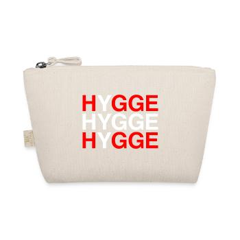 HYGGE Dänemark Denmark Dänische Flagge - Bio-Täschchen - Natur - Vorne