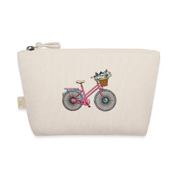 Women's Bicycle Flowers - Organic Pouch - nature - Front