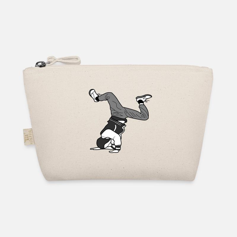B Boy B-Boy Elbow Freeze in graustufen Breakdance Bio-Täschchen