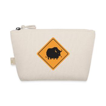 Panneau de signalisation attention yak Idée cadeau drôle - Trousse biologique - nature - Devant