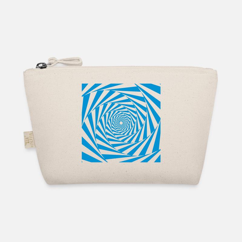 illusion lsd graphic shutter illusion vector art Organic Pouch