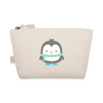 Pingouin mignon sur patins - Trousse biologique - nature - Devant