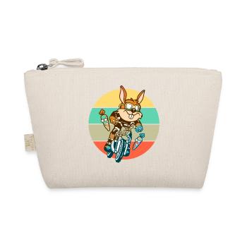 Hase Kaninchen Motocross Geschenk - Bio-Täschchen - Natur - Vorne