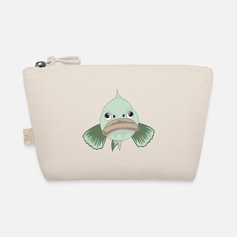 Grumpy Fish Emotion Aquarium Funny gift idea Organic Pouch
