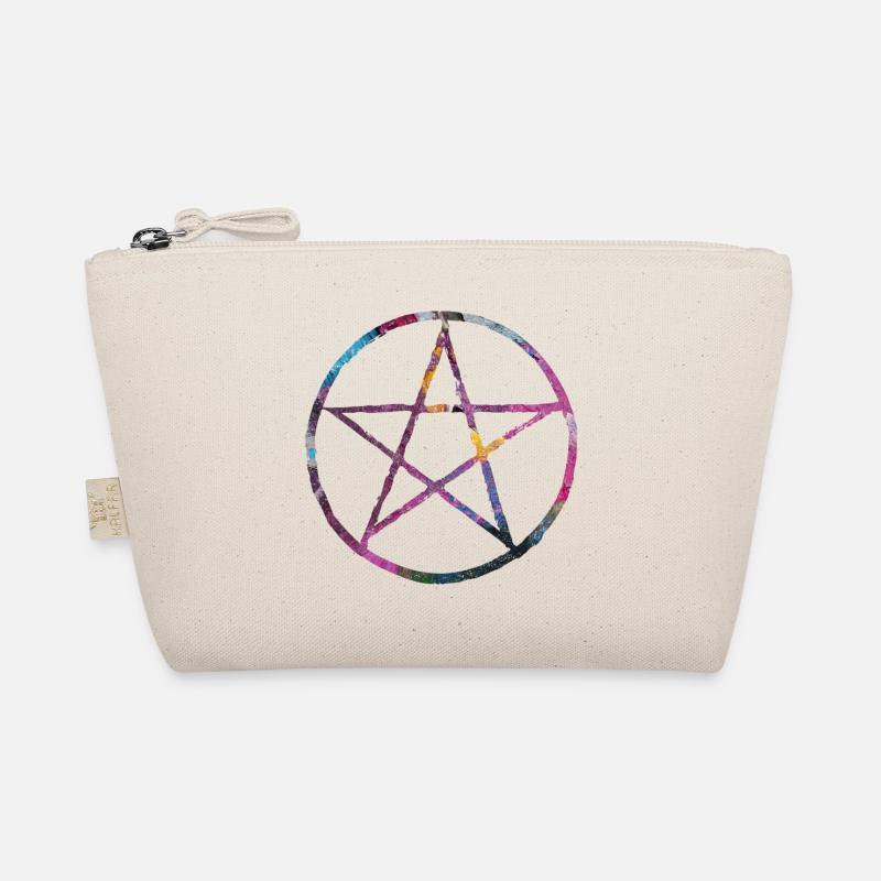 Pentagram paint - Organic Pouch - nature