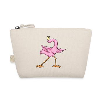 Flamingo Yoga Fitness Meditation - Bio-Täschchen - Natur - Vorne