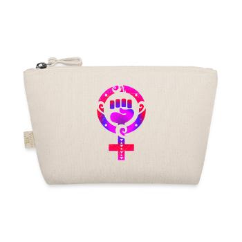 Maori Feminist Faust Tribal Tribal Tattoo Geschenk - Bio-Täschchen - Natur - Vorne